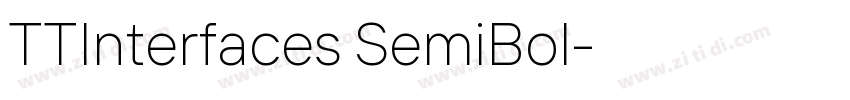 TTInterfaces SemiBol字体转换